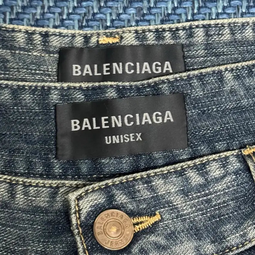 [BUNJANG] Balenciaga Hybrid Denim Pants / 발렌시아가 아프론 하이브리드 데님팬츠