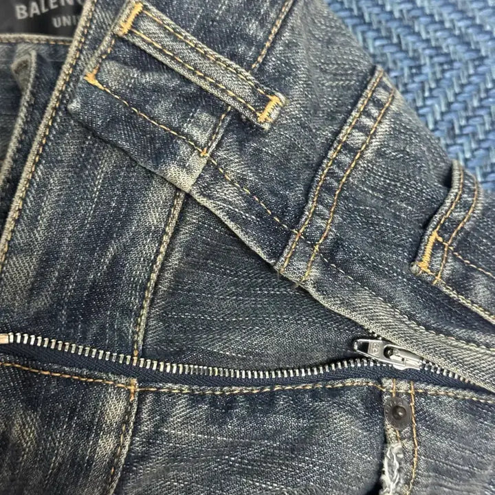 [BUNJANG] Balenciaga Hybrid Denim Pants / 발렌시아가 아프론 하이브리드 데님팬츠