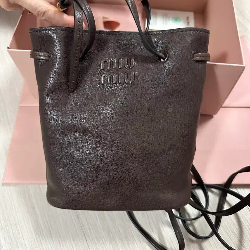 [BUNJANG] Miu Miu Napa Leather Mini Bag / 미우미우 나파 가죽 미니백