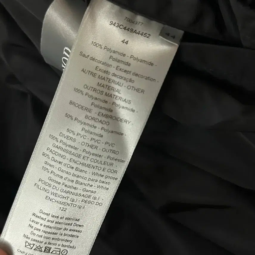 [BUNJANG] Dior Oblique Down Padded Jacket Black / [44] 디올 오블리크 다운 패딩 블랙