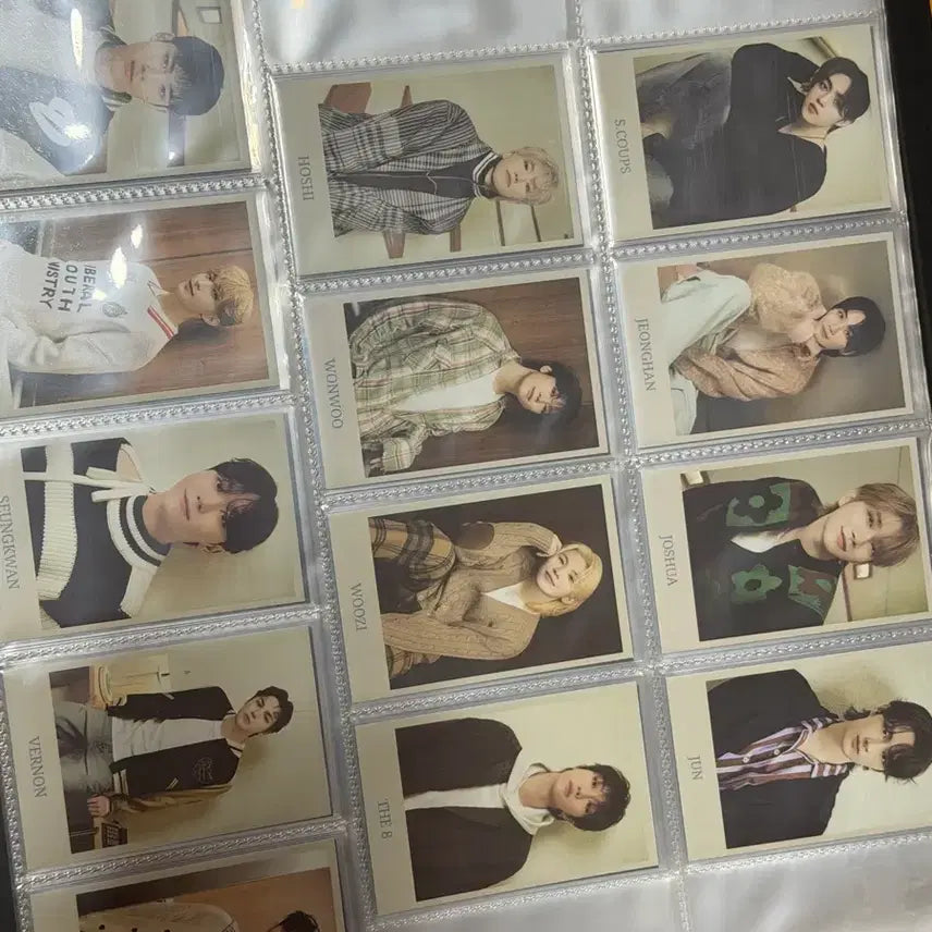 세븐틴 13바인더 및 포카 판매