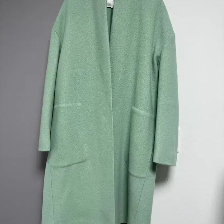 [BUNJANG] Vince No Collar Wool Coat / 빈스노카라울코트