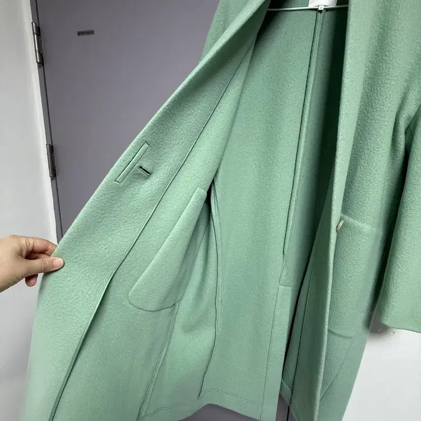 [BUNJANG] Vince No Collar Wool Coat / 빈스노카라울코트