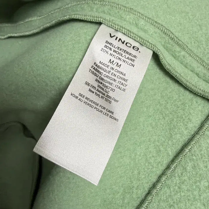 [BUNJANG] Vince No Collar Wool Coat / 빈스노카라울코트