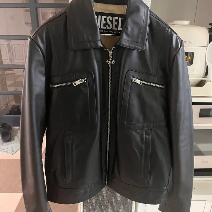 [BUNJANG] Diesel Leather Jacket / 디젤 가죽 자켓