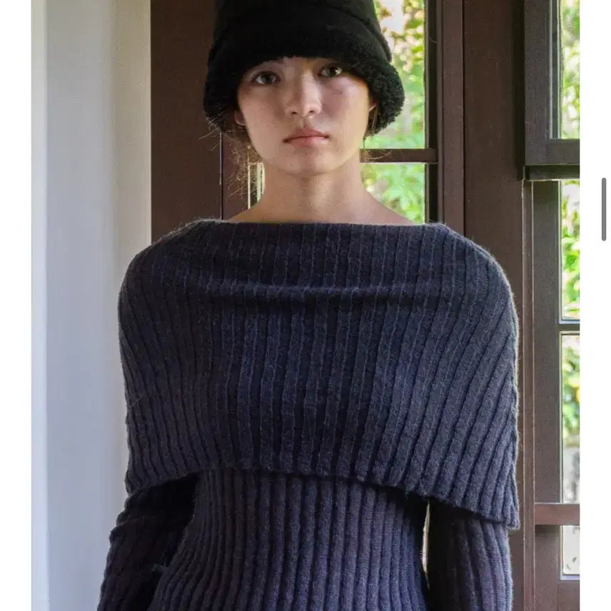 [BUNJANG] TEDDY TRIM MUSTANG HAT - BLACK / 튜드먼트)TEDDY TRIM MUSTANG HAT - BLACK