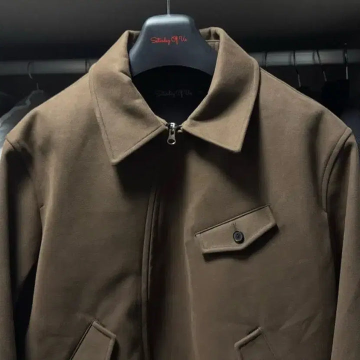 [BUNJANG] STU Round Suede Leather Jacket / STU 라운드 스웨이드 레더 자켓