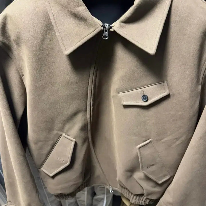 [BUNJANG] STU Round Suede Leather Jacket / STU 라운드 스웨이드 레더 자켓