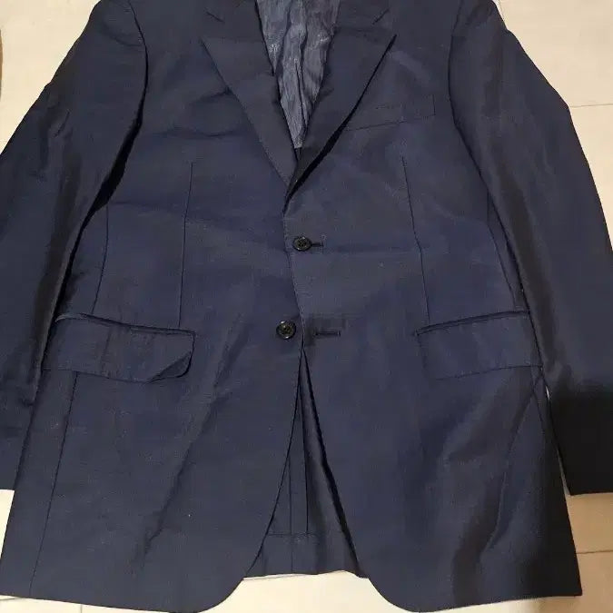 [BUNJANG] Pazillerri Navy Summer Suit Set / [48/84] 빨질레리 여름 정장 수트 셋업 자켓 바지 네이비 컬러