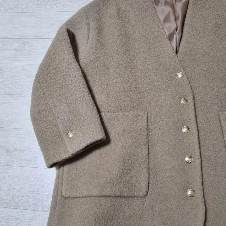 [BUNJANG] System 23FW Collarless Coat - Camel / 23FW 시스템 칼라리스 코트- 최종가