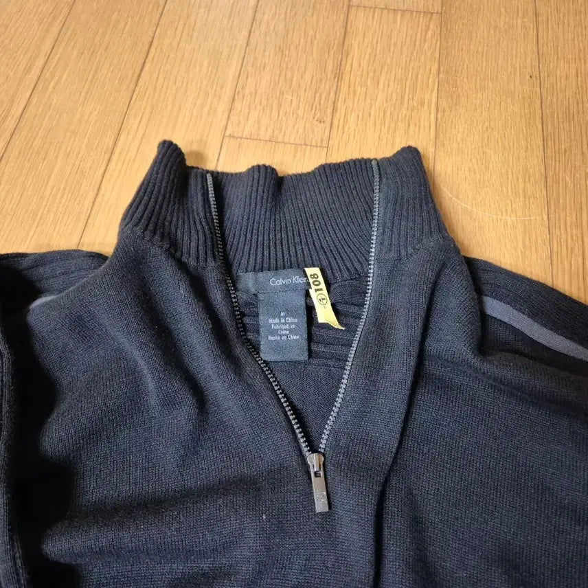 [BUNJANG] Calvin Klein Jeans Half-Zip Knit Sweater / 캘빈클라인 진스 반집업 니트