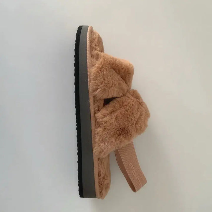 [BUNJANG] Fornarina Faux Fur Sandals / 230 Fornarina 인조 퍼 샌들