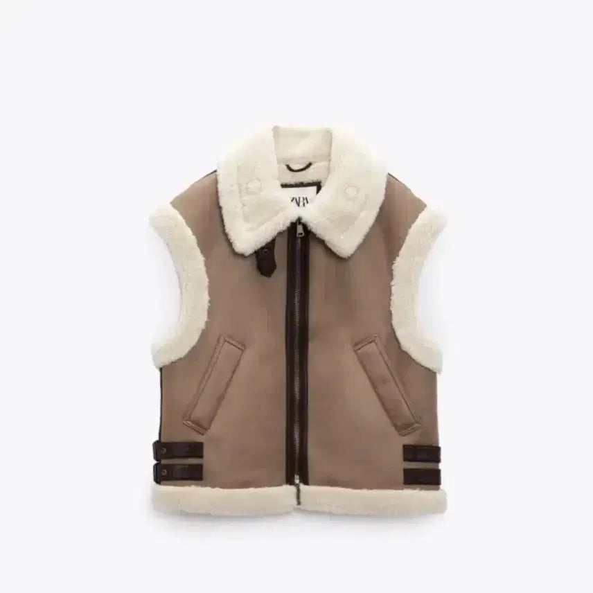 [BUNJANG] ZARA Mustang Vest / 자라 ZARA 무스탕 베스트 조끼