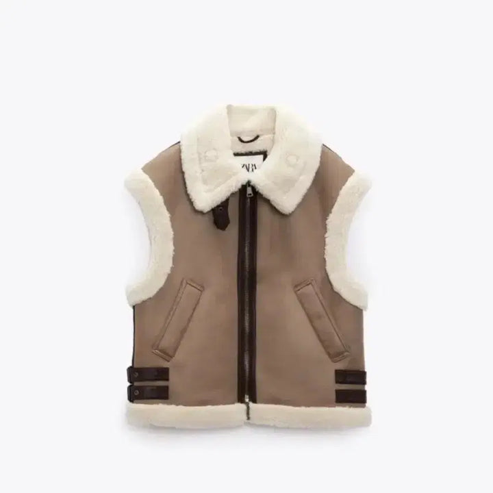 [BUNJANG] ZARA Mustang Vest / 자라 ZARA 무스탕 베스트 조끼