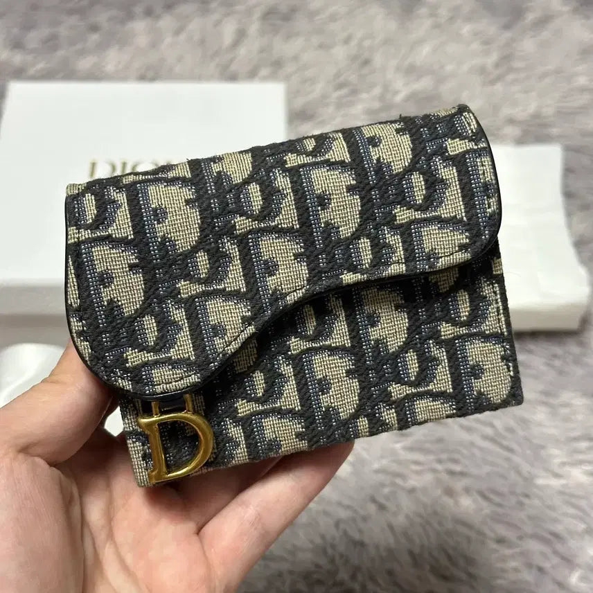 [BUNJANG] Dior Oblique Saddle Accordion Card Wallet Beige / [풀구성] 디올 오블리크 새들 아코디언 카드지갑 베이지