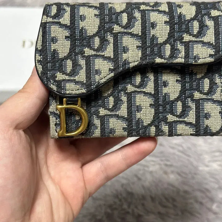 [BUNJANG] Dior Oblique Saddle Accordion Card Wallet Beige / [풀구성] 디올 오블리크 새들 아코디언 카드지갑 베이지