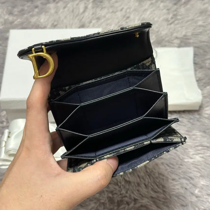 [BUNJANG] Dior Oblique Saddle Accordion Card Wallet Beige / [풀구성] 디올 오블리크 새들 아코디언 카드지갑 베이지