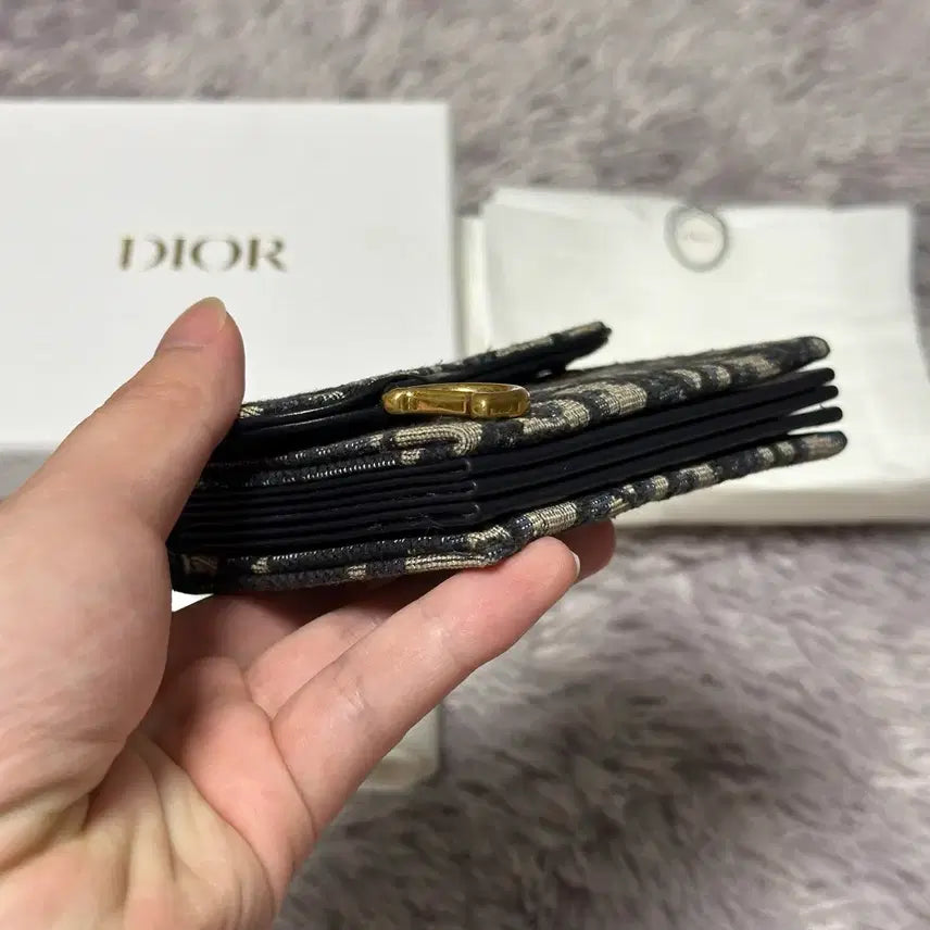[BUNJANG] Dior Oblique Saddle Accordion Card Wallet Beige / [풀구성] 디올 오블리크 새들 아코디언 카드지갑 베이지