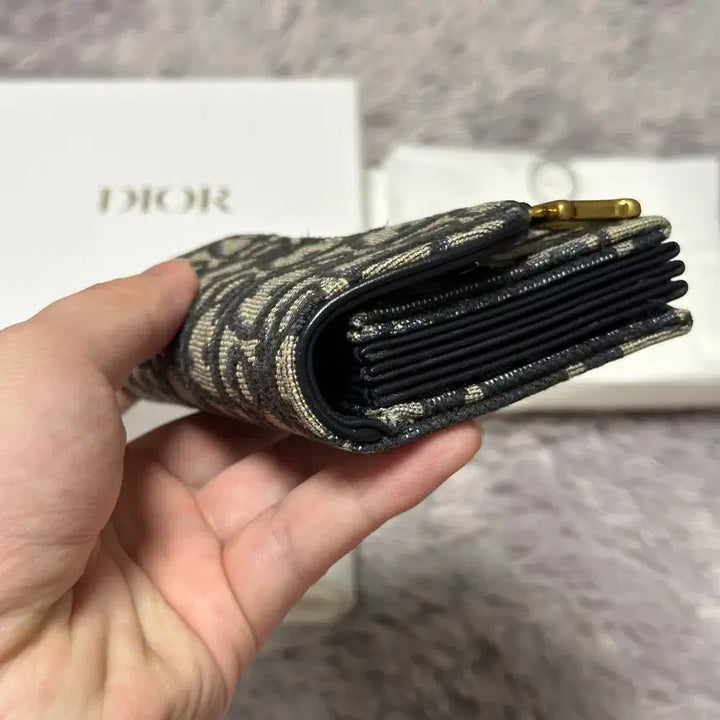 [BUNJANG] Dior Oblique Saddle Accordion Card Wallet Beige / [풀구성] 디올 오블리크 새들 아코디언 카드지갑 베이지