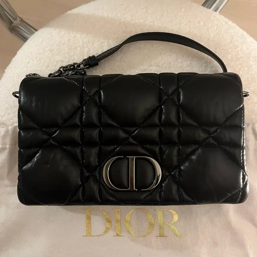 [BUNJANG] Dior Caro Macro Cannage Mini Bag Black / [새상품] 디올 카로 매크로까나쥬 미니백 블랙
