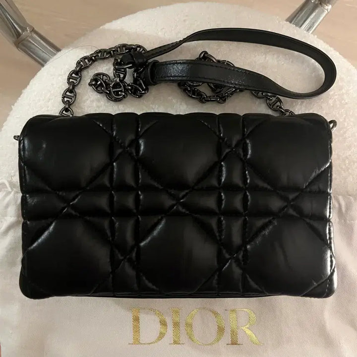 [BUNJANG] Dior Caro Macro Cannage Mini Bag Black / [새상품] 디올 카로 매크로까나쥬 미니백 블랙