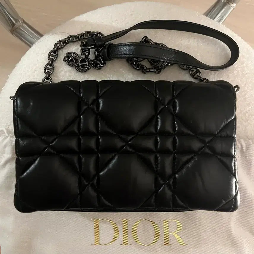 [BUNJANG] Dior Caro Macro Cannage Mini Bag Black / [새상품] 디올 카로 매크로까나쥬 미니백 블랙
