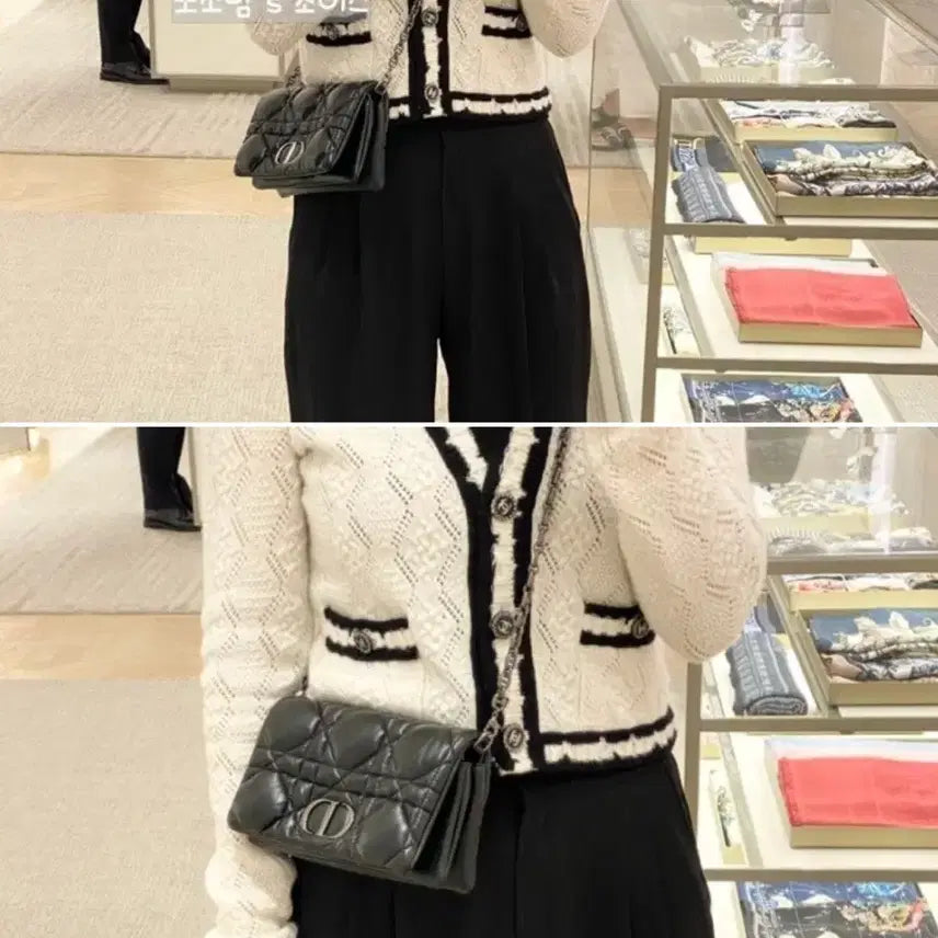 [BUNJANG] Dior Caro Macro Cannage Mini Bag Black / [새상품] 디올 카로 매크로까나쥬 미니백 블랙