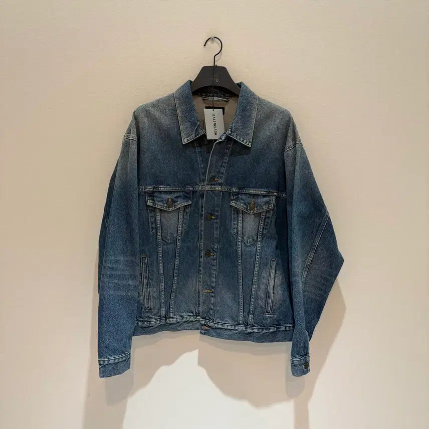 [BUNJANG] Balenciaga Paris Denim Jacket / [ 택보유 / 48size ] 발렌시아가 파리스 데님 자켓