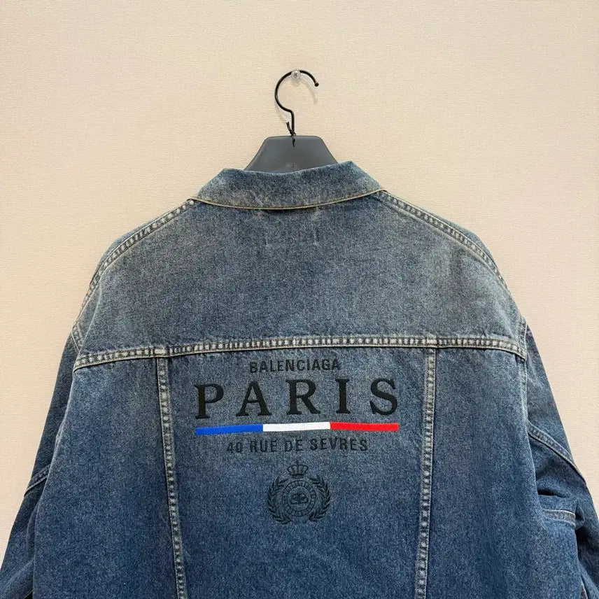 [BUNJANG] Balenciaga Paris Denim Jacket / [ 택보유 / 48size ] 발렌시아가 파리스 데님 자켓