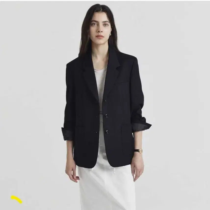 [BUNJANG] Dunst Single 3-Button Wool Blazer Jacket / 1회착_던스트 싱글 3버튼 울 블레이저 자켓