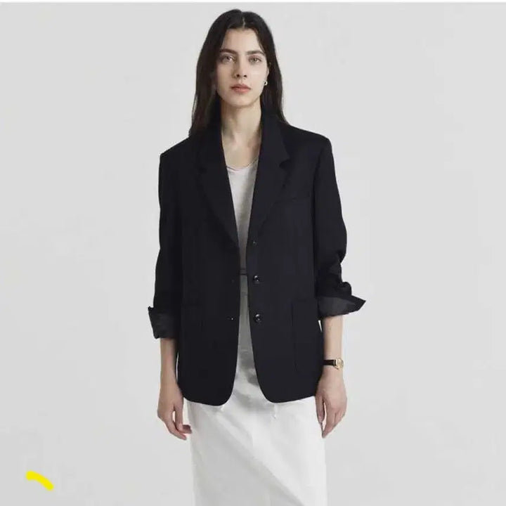 [BUNJANG] Dunst Single 3-Button Wool Blazer Jacket / 1회착_던스트 싱글 3버튼 울 블레이저 자켓