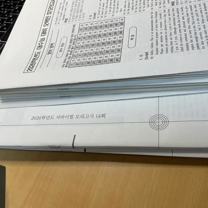 [BUNJANG] Sidae Injae English Exam Materials / 2026 시대인재 재종반 영어 자료