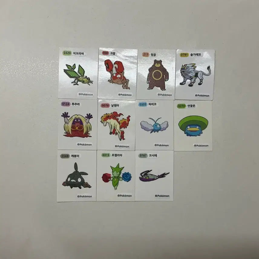 [BUNJANG] Pokemon Bread Ttibuttippeu Seal / 포켓몬 빵 띠부띠부씰