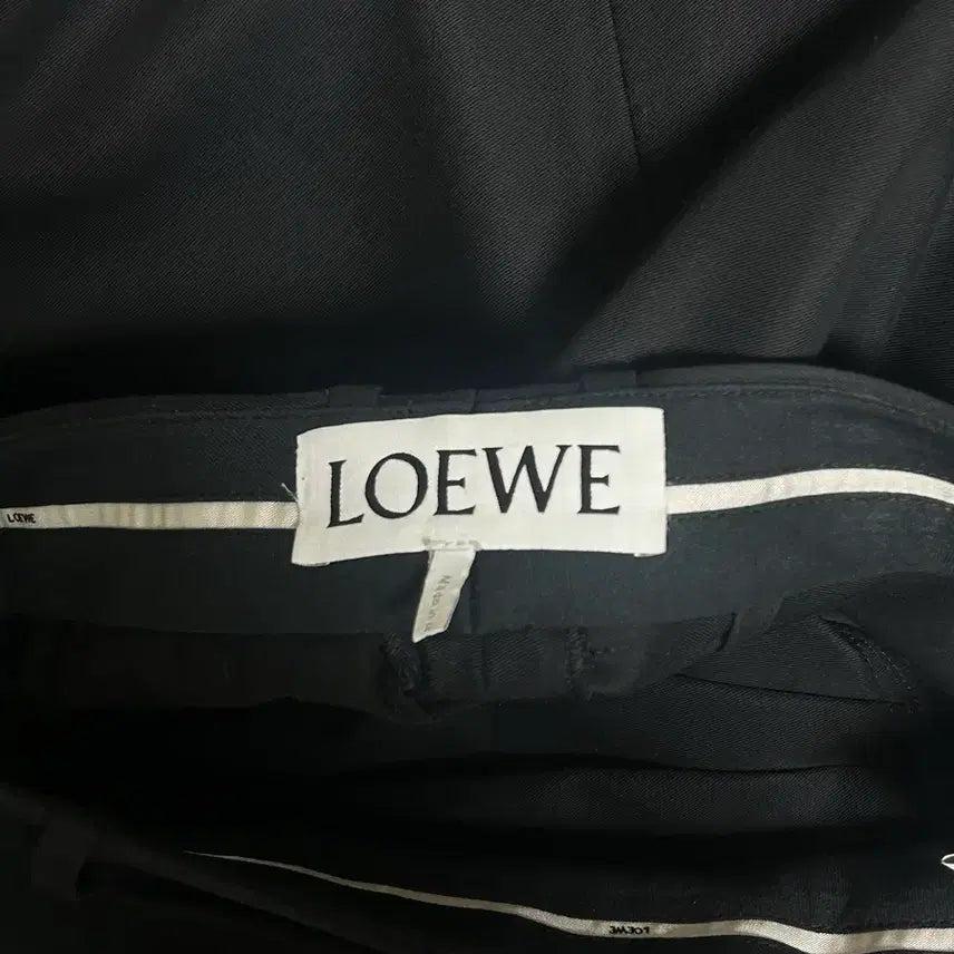 [BUNJANG] Loewe Drape Trousers Black 48 / 로에베 드레이프 트라우저 블랙 48