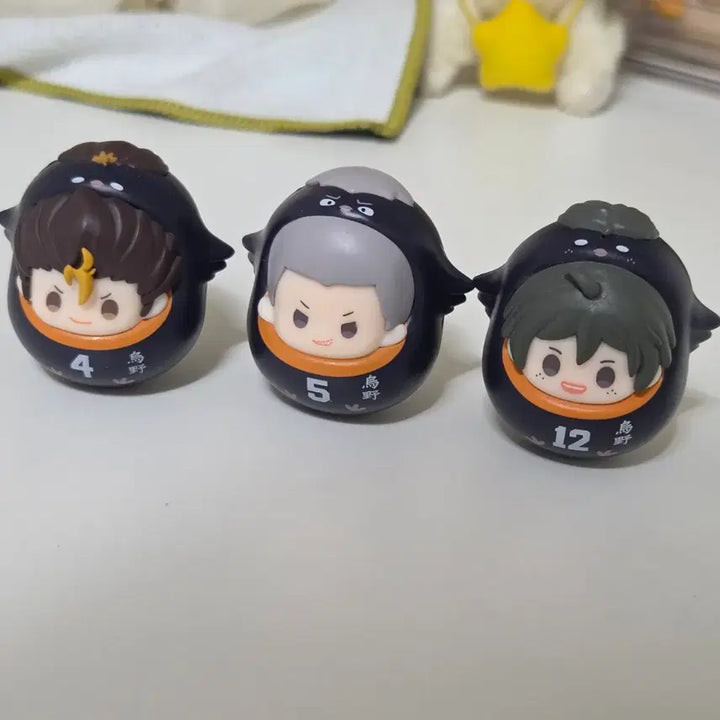 [BUNJANG] Haikyuu Nishinoya Tanaka Yamaguchi Otddogi Figure Bundle Set / 하이큐 오뚜기 오뚝이 피규어 니시노야 타나카 야마구치 일괄판매