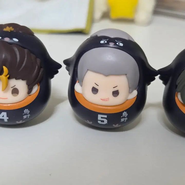 [BUNJANG] Haikyuu Nishinoya Tanaka Yamaguchi Otddogi Figure Bundle Set / 하이큐 오뚜기 오뚝이 피규어 니시노야 타나카 야마구치 일괄판매