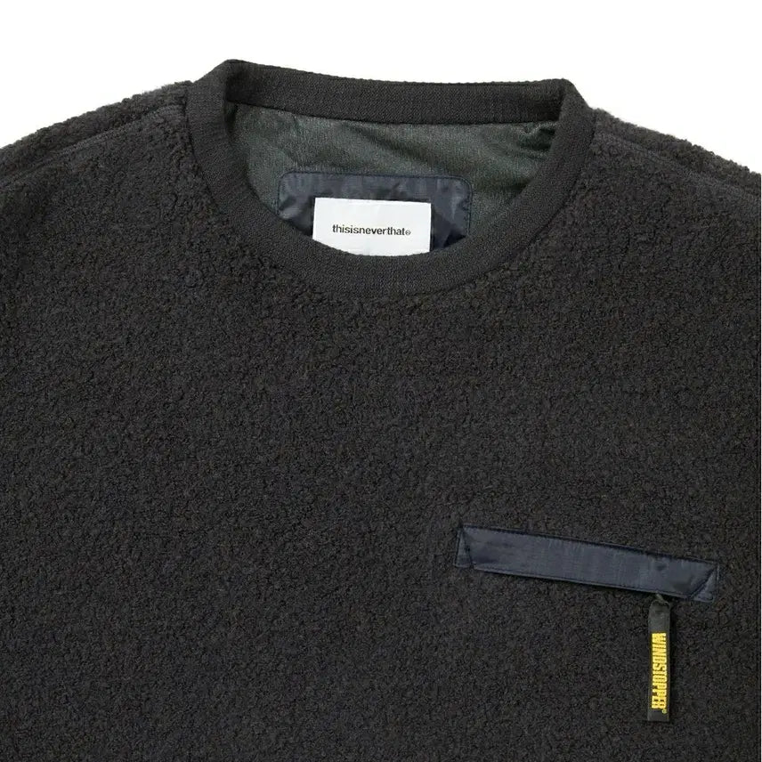 [BUNJANG] [XL] Thisisneverthat Gore-Tex Windstopper Wool Fleece Crew Navy / [XL]디스이즈네버댓  고어텍스 윈드스토퍼 울 플리스 크루 네이비