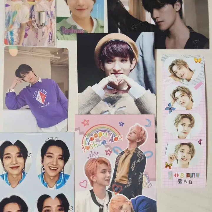 세븐틴 조슈아 포카 엽서 스티커 양도