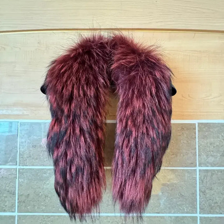 [BUNJANG] Jilsantiamo Gray Fur Muffler / 질산티아모 그레이 퍼 머플러