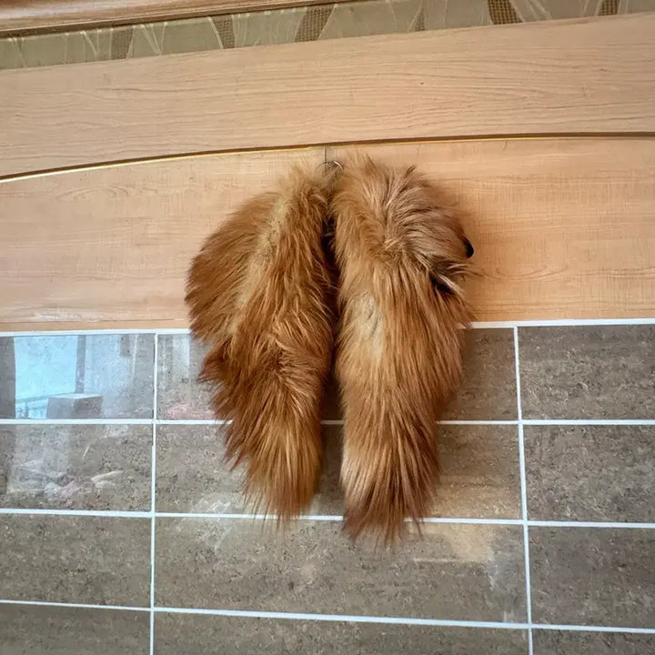 [BUNJANG] Jilsantiamo Gray Fur Muffler / 질산티아모 그레이 퍼 머플러