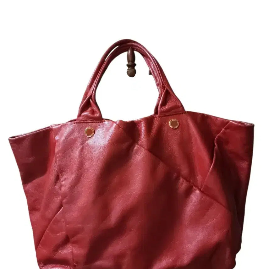 [BUNJANG] Red Leather Tote Bag / 마크제이콥스 레드 레더 토트백