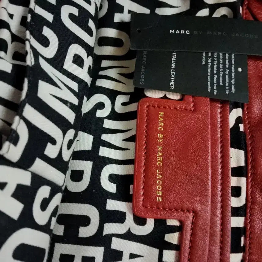 [BUNJANG] Red Leather Tote Bag / 마크제이콥스 레드 레더 토트백