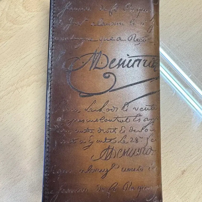 [BUNJANG] Berluti Leather Long Wallet Scritto / 벨루티 레더 장지갑 스크리토(파티나 1회 무료)