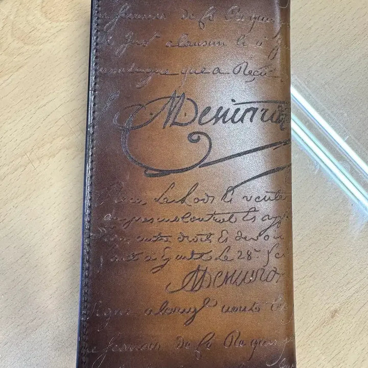 [BUNJANG] Berluti Leather Long Wallet Scritto / 벨루티 레더 장지갑 스크리토(파티나 1회 무료)