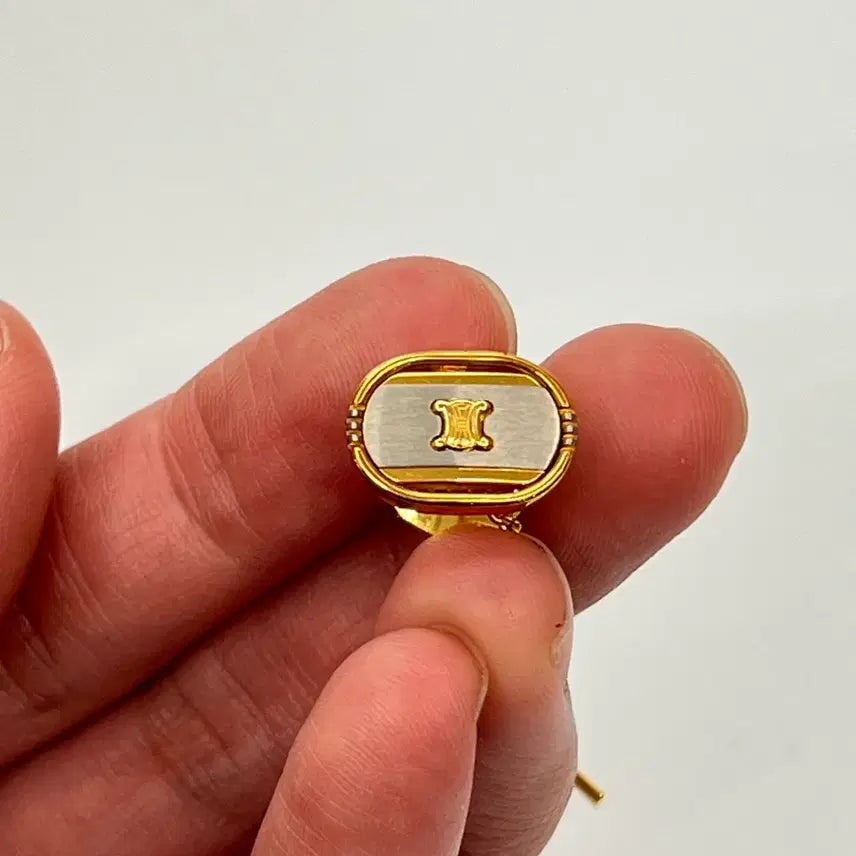 [BUNJANG] Celine Tie Clip Pin Badge / 셀린느 넥타이핀 타이핀 뱃찌