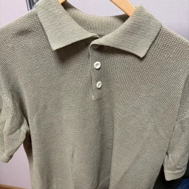 [BUNJANG] Roughside Knit Half Sleeve Top / 러프사이드 니트반팔