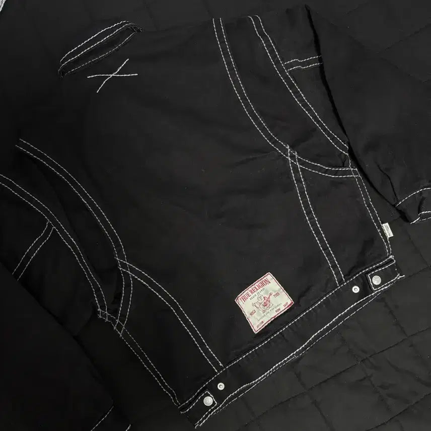 [BUNJANG] True Religion Big T Origin Trucker Jacket Black S / 트루릴리젼 빅 티 오리진 트러커 자켓 블랙 S