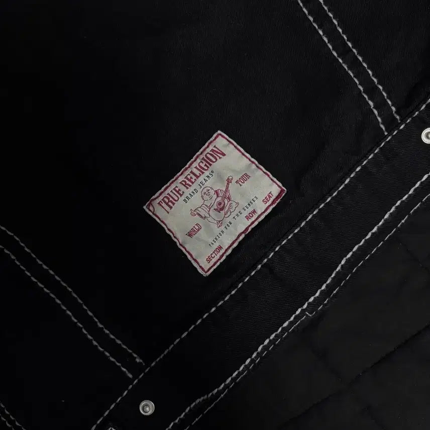 [BUNJANG] True Religion Big T Origin Trucker Jacket Black S / 트루릴리젼 빅 티 오리진 트러커 자켓 블랙 S