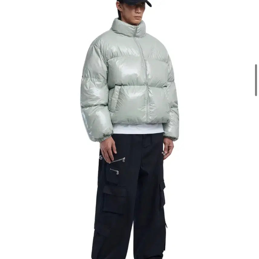 [BUNJANG] No.18 Glossy GRA Luke Duck Down Padded Jacket / 노매뉴얼 패딩 L사이즈 LUKE DUCK DOWN - GLOSSY GRA