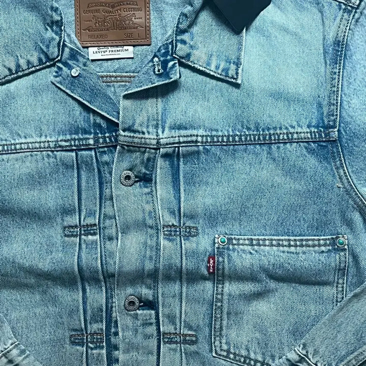 [BUNJANG] Levi's Premium Type 1 Turquoise Trucker Jacket / (새상품) 리바이스 프리미엄라인 타입1 터키석 트러커 자켓